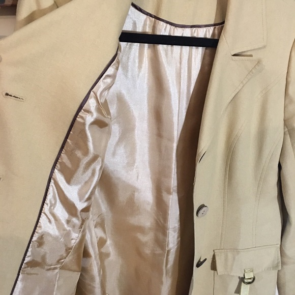 Studio Petites Vintage Camel Coloured Linen Blazer - Picture 12 of 13